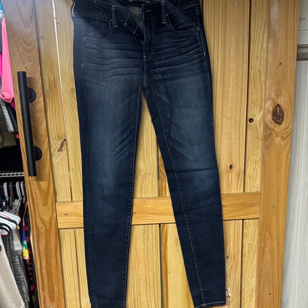 American Eagle Outfitters Dark Blue Skinny Jeans